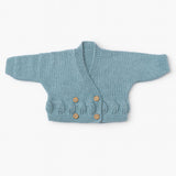 Handknitted Wrap Cardigan with Buttons 3-6M