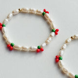 Cherry Pearl Bracelet