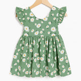 Green Daisies Dress