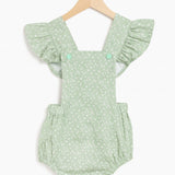 Green Daisies  Romper