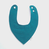 Teal Dribble Bib