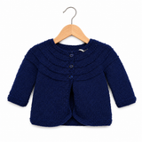 100% Wool Navy Jacket A51 - 3-6M