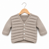 100% Wool Blush Pink Cardigan A72 - 3-6 M
