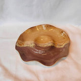 Pottery Chip and Dip Bowl