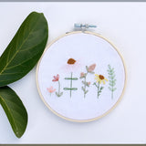 Sweet Flowers Embroidery Hoop