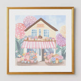 Cafe au Bloom Print