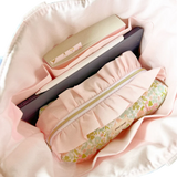 Greta Gingham Ruffle Carry-All