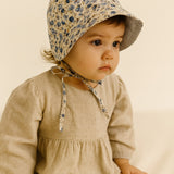 Plain Bonnet - Blue Floral
