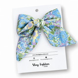 Kayla  Bow Linen -Vintage Floral
