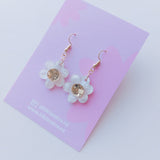 Ally Earrings - Pearl/Gold