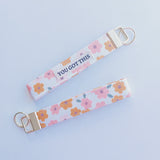 Keychain- Olive Floral