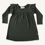 Merino Forest Green Dress