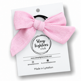 Poppy Bow Linen  - Soft Pink