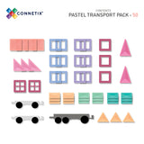 Connetix Pastel Transport Pack - 50 piece