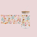 Glass Tumbler with Straw -Baker
