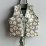 Swim Vests - Sage Daisies