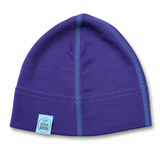 Merino Baby Beanie 0-6M - Plum