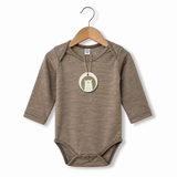 Merino Bodysuit - Light Brown