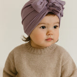 Merino Knot on Top Hat - Lilac