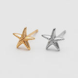 Starfish Stud Gold / Silver Stud Earrings