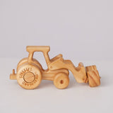 Tractor with Loader and Hay Forks