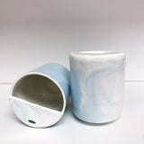 Blue Marbled Takeaway Mug