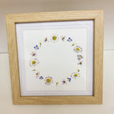 Lilac  Daisy Framed Artwork 15cm x 15cm