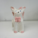 Handmade + Painted Sitting Cat Vase