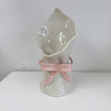 Handmade Pottery Vase - Pink Bow