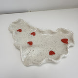 Red Heart Trinket Tray/Platter
