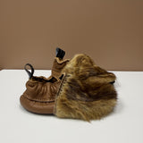 Vintage Fur Soft Sole Leather Shoes