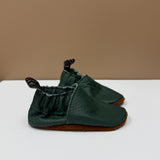 Green Soft Sole Leather Shoes