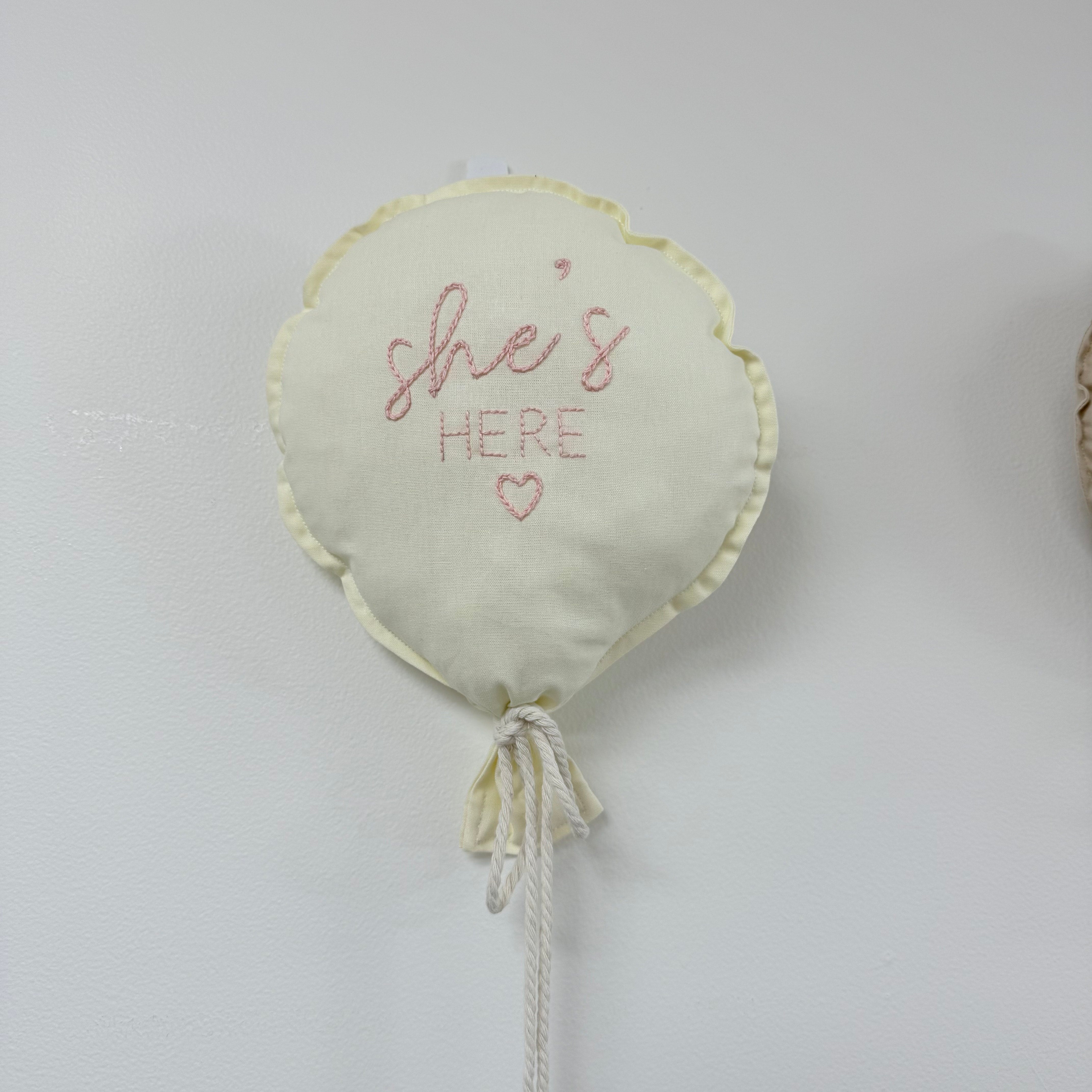 Balloon Wall Hanging Announcement