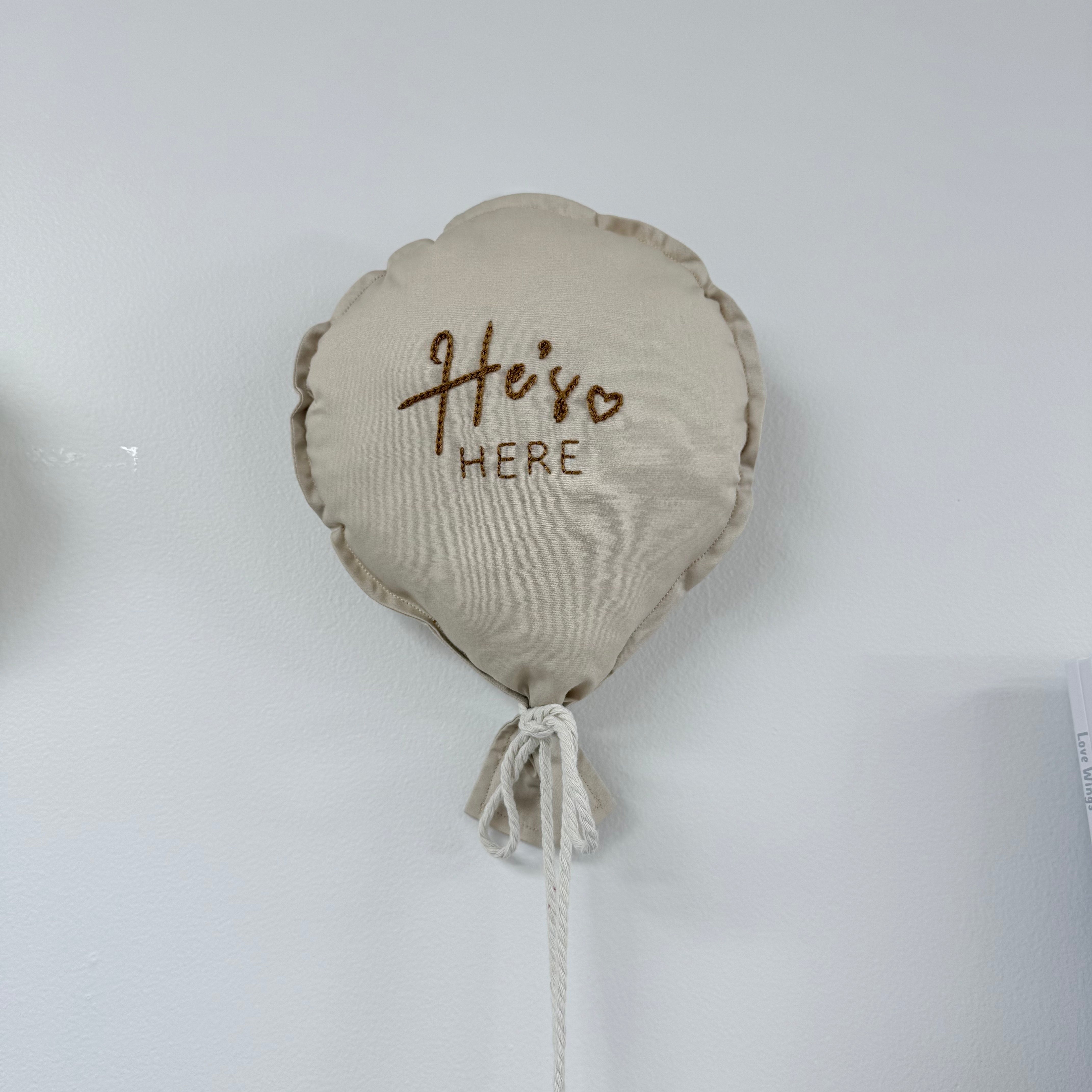 Balloon Wall Hanging Announcement