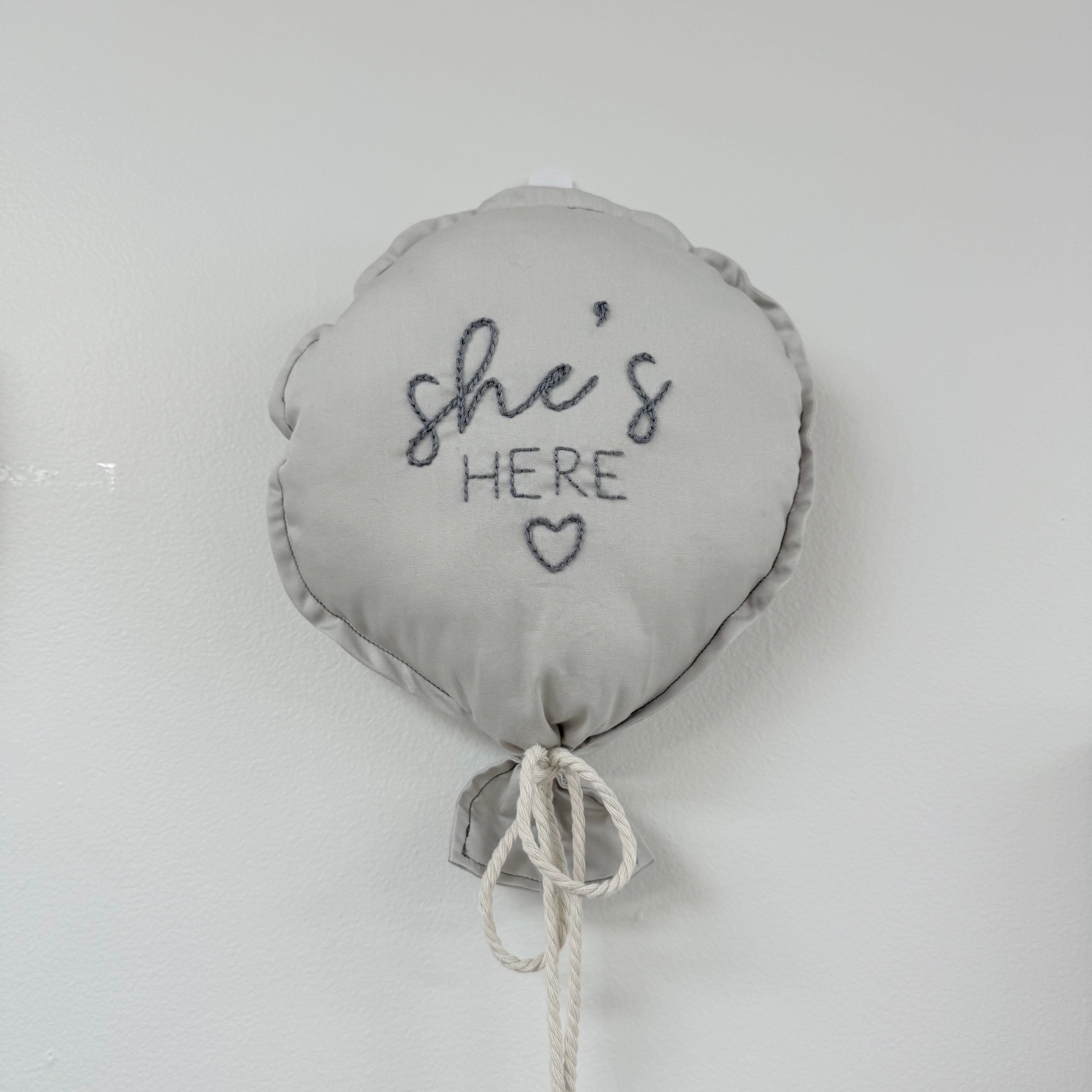 Balloon Wall Hanging Announcement