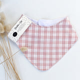 Pink Checkered Dribble Bib