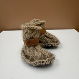 Handmade Possum/ Merino  Leather Strap Booties