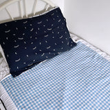 Brolly Sheet Mattress Protector - Blue Gingham