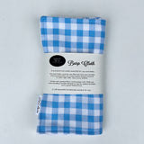 Blue Checkered Burp Cloth