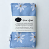 Blue Daisy Burp Cloth