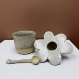 Handmade Flower Pottery Spoons