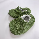 Booties Koru Pattern - Green