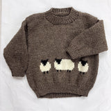 Handknitted Jumper - Three Sheep