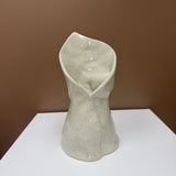 Handmade Pottery White Speckled Bouquet Vase