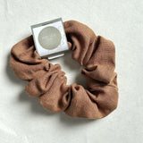 Linen Scrunchie - Dark Mustard