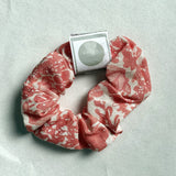 Linen Scrunchie - Melon Floral