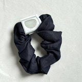 Linen Scrunchie - Navy
