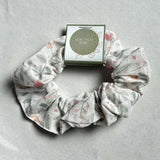 Linen Scrunchie - Delicate Floral