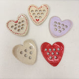 Heart Flat Flower Stone