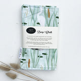 Green Pond Birds Burp Cloth